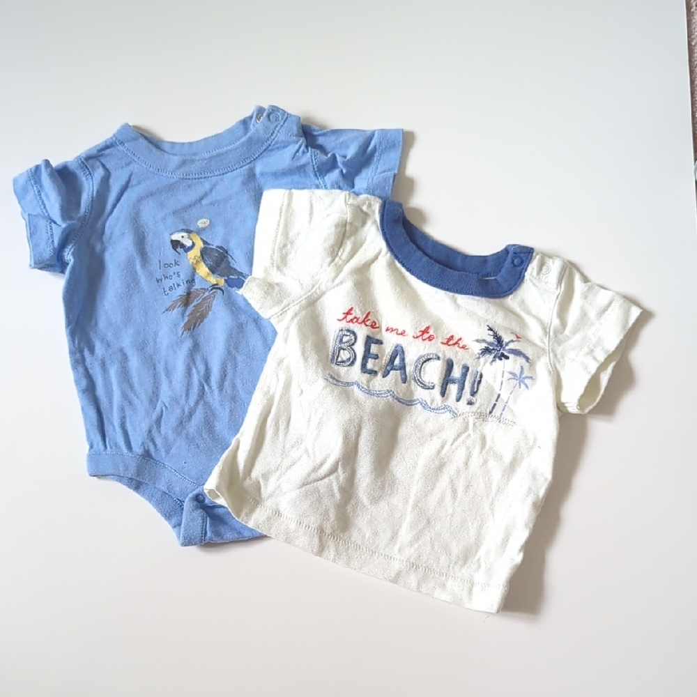Blue and Cream Kids One Piece Set